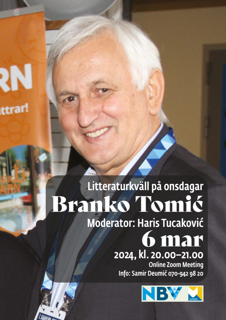 Litteraturkväll på onsdagar: Branko Tomić