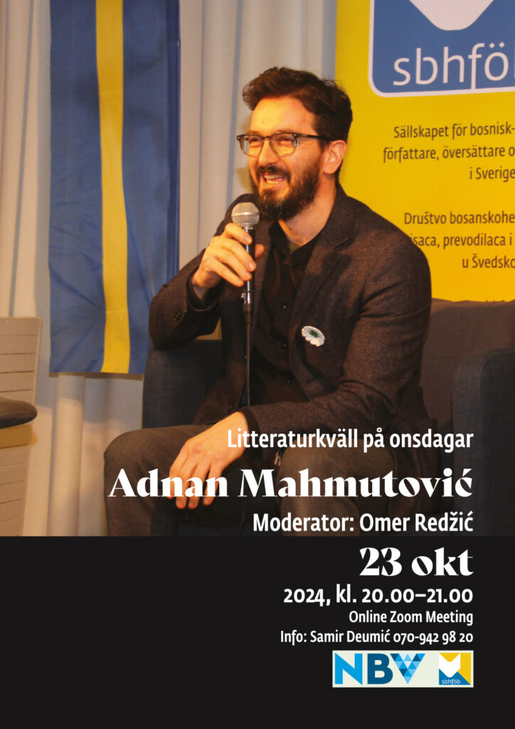 Litteraturkväll på onsdagar: Adnan Mahmutović