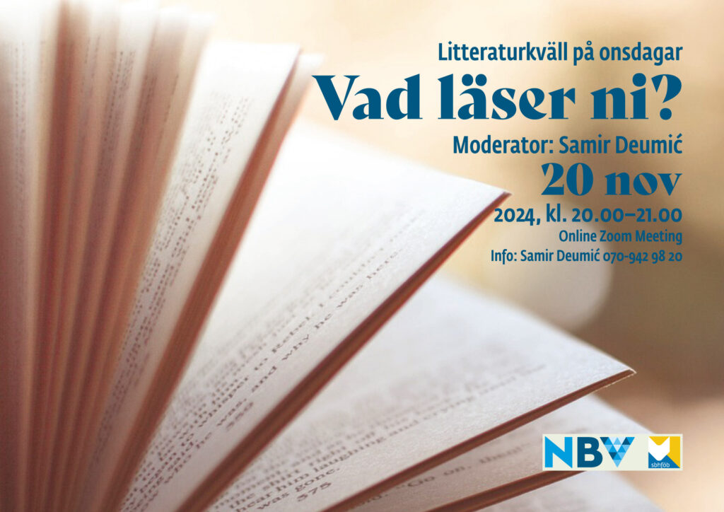 Litteraturkväll på onsdagar: Vad läser ni?